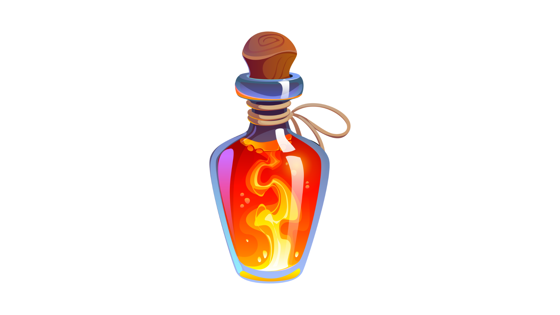 bottled campfire flames